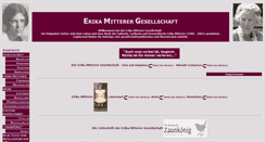 Desktop Screenshot of erika-mitterer.org